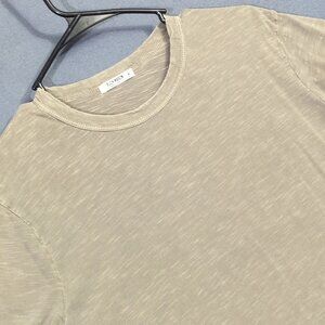 Buck Mason Slub T-Shirt Men's M Olive Green Short Sleeve %100 Cotton Made In USA